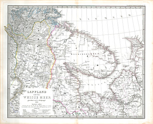 Stielers Hand-Atlas. Ergänzungen (1862-1866)
I. Lappland und das Weisse Meer