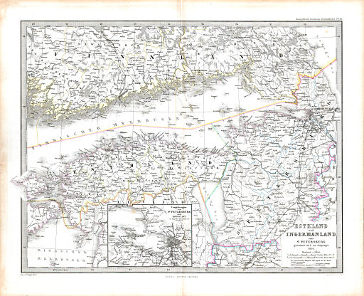 Stielers Hand-Atlas. Ergänzungen (1862-1866)
III. Esthland und Ingermanland oder St. Petersburg