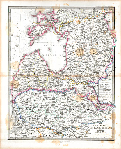 Stielers Hand-Atlas. Ergänzungen (1862-1866)
IV. Livland, Kurland und Kowno