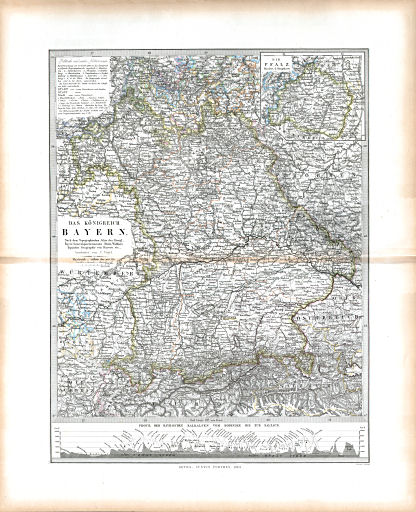 Stielers Hand-Atlas. Ergänzungen (1862-1866)
Das Königreich Bayern