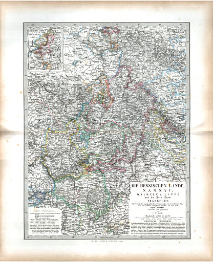 Stielers Hand-Atlas. Ergänzungen (1862-1866)
Die Hessischen Lande
