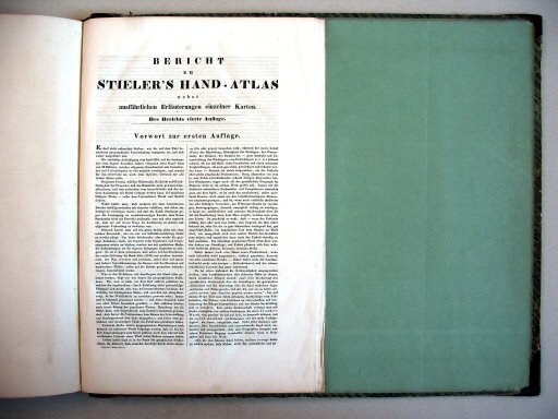 Stielers Hand-Atlas, 1847
Bericht zu Stieler's Hand-Atlas