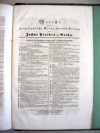 Stielers Hand-Atlas, 1847
Bericht über geographische Werke, p. 1