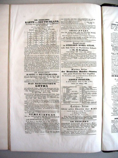 Stielers Hand-Atlas, 1847
Bericht über geographische Werke, p. 2