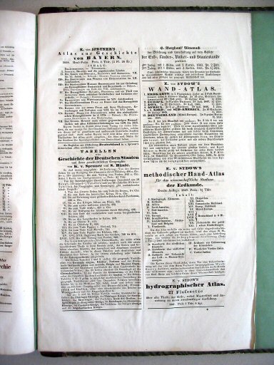 Stielers Hand-Atlas, 1847
Bericht über geographische Werke, p. 5