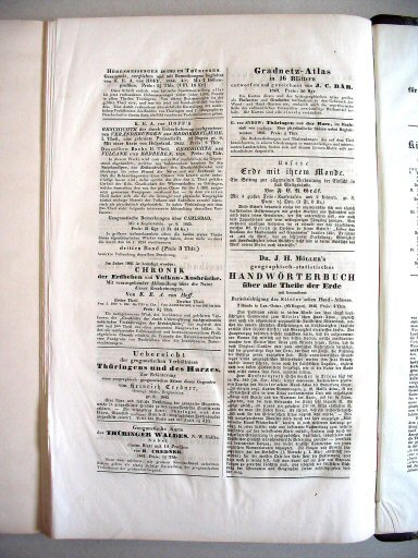 Stielers Hand-Atlas, 1847
Bericht über geographische Werke, p. 6