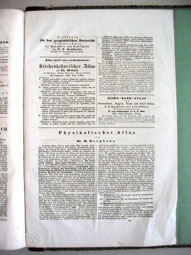 Stielers Hand-Atlas, 1847
Bericht über geographische Werke, p. 7