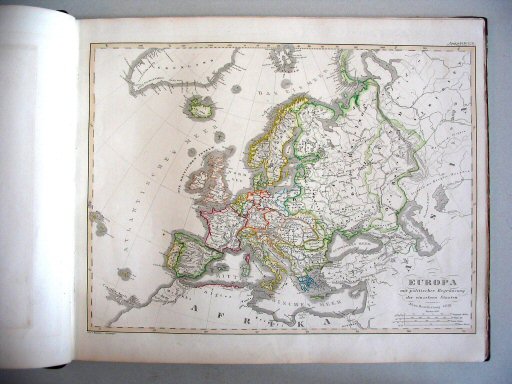 Stielers Hand-Atlas (1847)
12. Europa mit politischer Begränzung der einzelnen Staaten
Europa, staatkundig / Europe, political