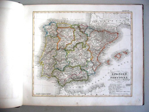 Stielers Hand-Atlas (1847)
13a. Spanien und Portugal
Spanje en Portugal / Spain and Portugal