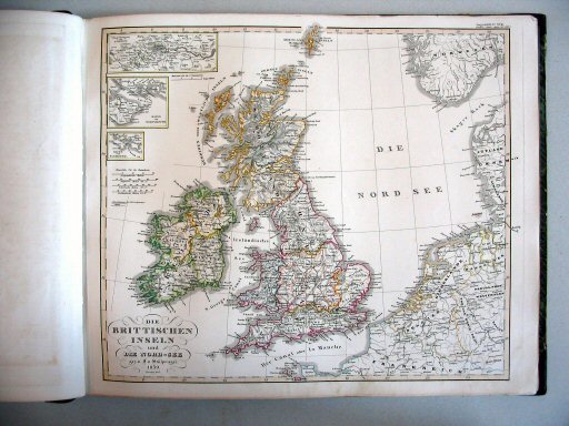 Stielers Hand-Atlas (1847)
15a. Die Britischen Inseln und die Nord-See
De Britse Eilanden en de Noordzee
The British Isles and the North Sea