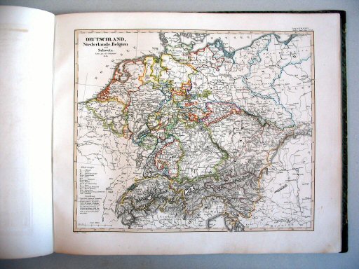 Stielers Hand-Atlas (1847)
19. Deutschland, Niederlande, Belgien und Schweiz
Duitsland, Nederland, België en Zwitserland
Germany, Netherlands, Belgium and Switzerland