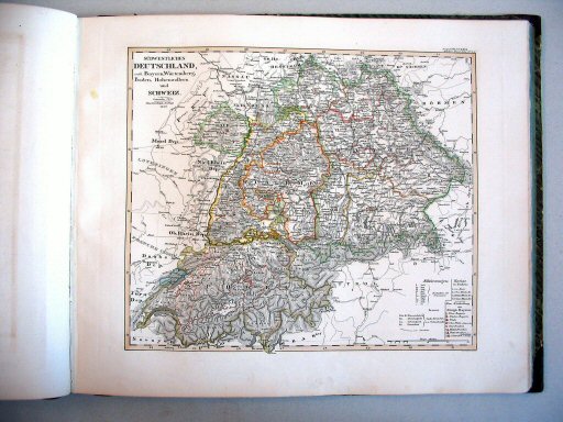 Stielers Hand-Atlas, 1847
24. Südwestliches Deutschland und Schweiz (1846)
Zuidwest-Duitsland en Zwitserland
Southwestern Germany and Switzerland