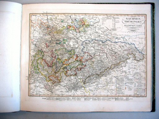 Stielers Hand-Atlas, 1847
27.28. Sachsen, Thüringen und benachbarte Laender (1845)
Saksen, Thüringen en buurlanden
Saxony, Thuringia and adjacent countries