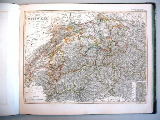 Stielers Hand-Atlas (1847)
32. Die Schweiz
Zwitserland / Switzerland