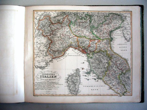 Stielers Hand-Atlas, 1847
34a. Noerdliches Italien (1842)
Noord-Italië / Northern Italy