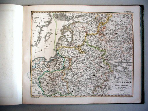 Stielers Hand-Atlas, 1847
36. Ostsee-Laender und Inneres Russland bis Moskau (1845)
Baltische landen en het binnenland van Rusland tot Moskou
Baltic countries and the interior of Russia until Moscow
