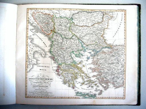 Stielers Hand-Atlas (1847)
38a. Des Osmanischen Reichs europäischer Theil, Griechenland und die Jonischen Inseln
Het Europese deel van het Ottomaanse Rijk, Griekenland en de Ionische Eilanden
European part of the Ottoman Empire, Greece and the Ionian Islands