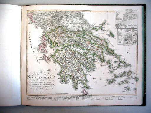 Stielers Hand-Atlas, 1847
38c. Griechenland und die Jonischen Inseln mit Beachtung der Klassischen Zeit (1843)
Griekenland en de Ionische Eilanden met aandacht voor de Oudheid
Greece and the Ionian Islands with attention to Antiquity
