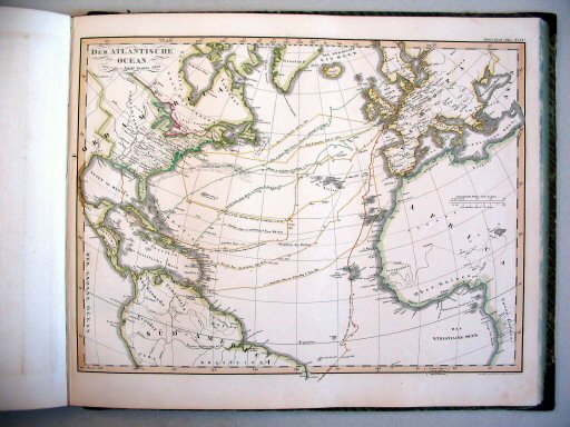 Stielers Hand-Atlas, 1847
41c. Der Atlantische Ocean (1846)
De Atlantische Oceaan / The Atlantic Ocean