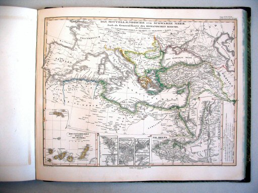 Stielers Hand-Atlas, 1847
42a. Das Mittellaendische und Schwarze Meer. Auch als General Karte des Osmanischen Reichs (1846)
De Middellandse en Zwarte Zee. Tevens overzichtskaart van het Ottomaanse Rijk
Mediterranean and Black Sea. Also general map of the Ottoman Empire