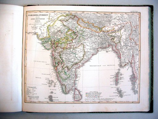 Stielers Hand-Atlas, 1847
44b. Vorder-Indien oder das Indo-Britische Reich (1846)
Voor-Indië of het Indo-Britse Rijk
India or the Indo-British Empire