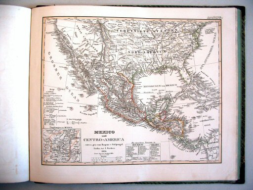 Stielers Hand-Atlas, 1847
47b. Mexico und Centro-America (1847)
Mexico en Midden-Amerika / Mexico and Central America