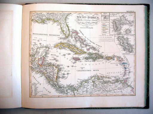 Stielers Hand-Atlas, 1847
48. West-Indien, mit Florida, d. Landenge v. Panama u.s.w. (1841)
West-Indië, Florida, Landengte van Panama
West Indies, Florida, Isthmus of Panama