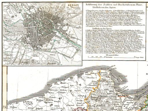 Stielers Hand-Atlas, 1850
22b. Berlin (Nebenkarte)
Berlijn (bijkaart) / Berlin (inset map)