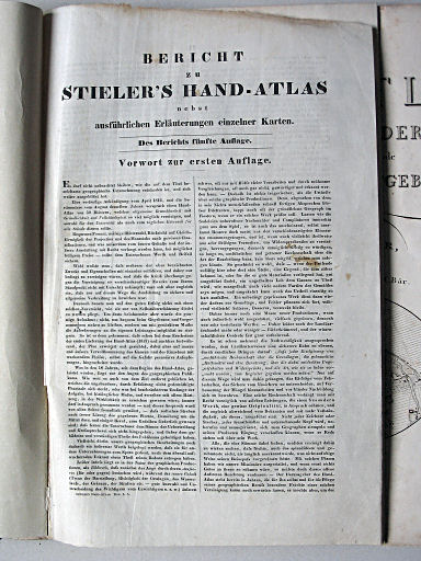 Stielers Hand-Atlas, 1853
Bericht zu Stieler's Hand-Atlas (5. Aufl.), p. 1