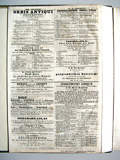 Stielers Hand-Atlas, 1853
Geographische Werke aus dem Verlag, p. 3