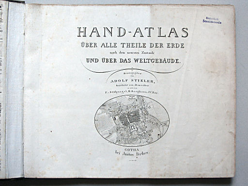 Stielers Hand-Atlas, 1853
1. Titel