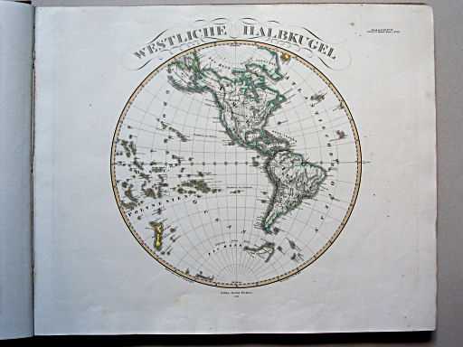Stielers Hand-Atlas, 1853
6. Westliche Halbkugel (1852)