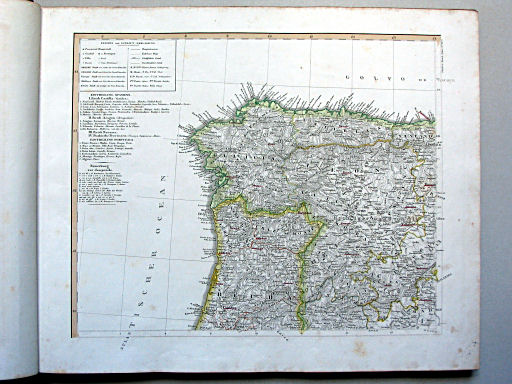 Stielers Hand-Atlas, 1853
13b. Spanien und Portugal, nordwestliches Blatt (1852)