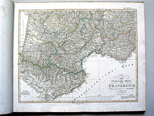 Stielers Hand-Atlas, 1853
14d. Der südliche Theil von Frankreich (1853)