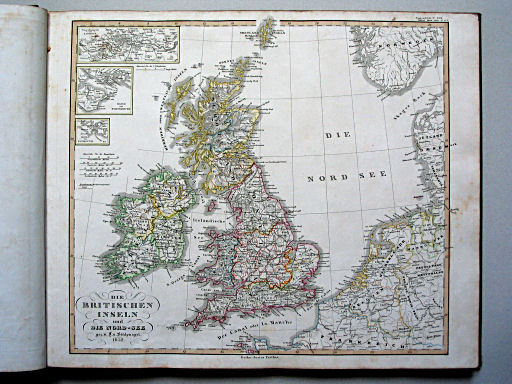 Stielers Hand-Atlas, 1853
15a. Die Britischen Inseln und die Nord-See (1852)