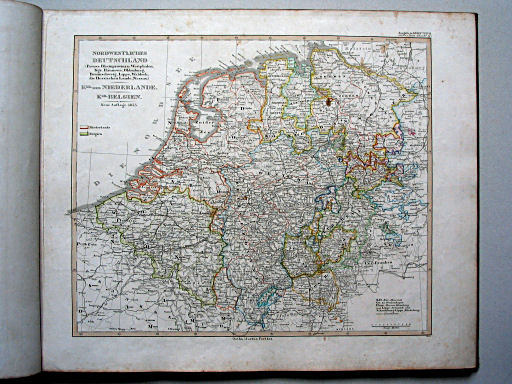 Stielers Hand-Atlas, 1853
21. Nordwestliches Deutschland, Kgr. der Niederlande. Kgr. Belgien (1853)