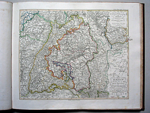 Stielers Hand-Atlas, 1853
30.31. Der Rhein vom Bodensee bis Köln (1852)