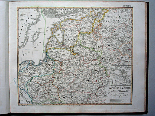 Stielers Hand-Atlas, 1853
36. Ostsee-Laender und Inneres Russland bis Moskau (1852)