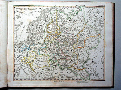 Stielers Hand-Atlas, 1853
37a. Europaeisches Russland, auch Schweden u. Norwegen. Dabei Uebersicht Des Oesterreichischen u. Preussischen Staats (1852)