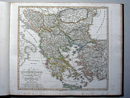 Stielers Hand-Atlas, 1853
38a. Des Osmanischen Reichs europäischer Theil, Griechenland und die Jonischen Inseln (1852)