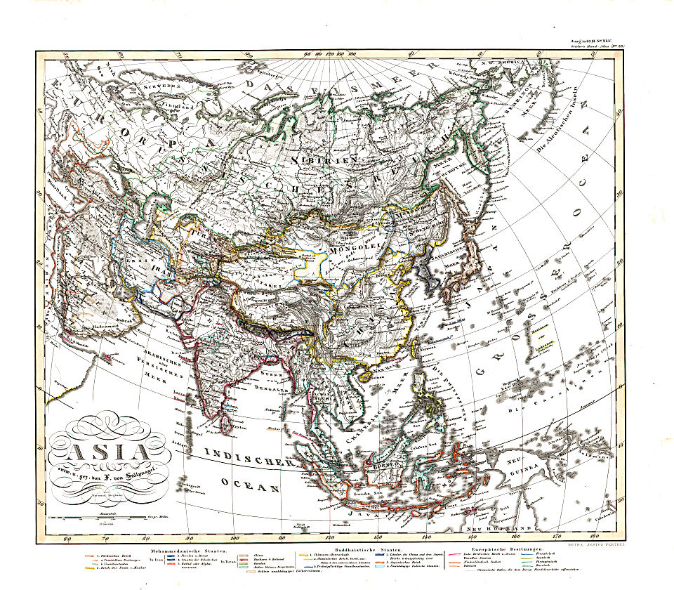 Stielers Hand-Atlas, 1853
39. Asia (1853)
