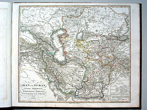 Stielers Hand-Atlas, 1853
43b. Iran und Turan; Persien, Afghanistan, Beludschistan, Turkestan (1851)