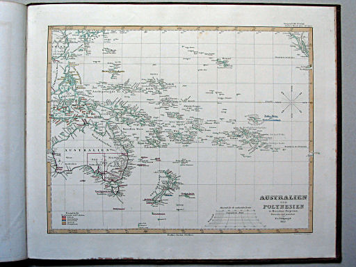 Stielers Hand-Atlas, 1853
50a. Australien und Polynesien (1852)