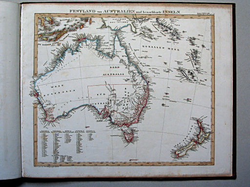 Stielers Hand-Atlas, 1853
50b. Festland von Australien und benachbarte Inseln (1850)