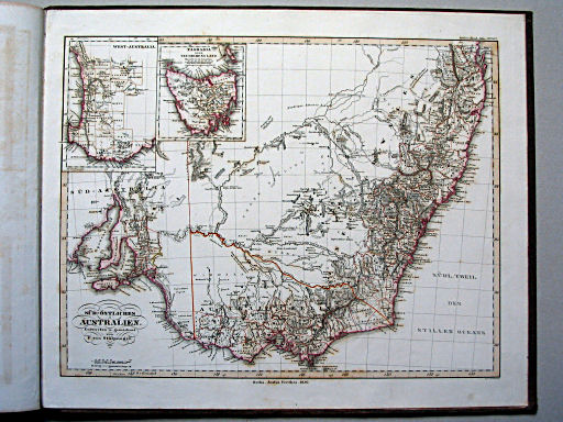 Stielers Hand-Atlas, 1853
50c. Südöstliches Australien (1850)