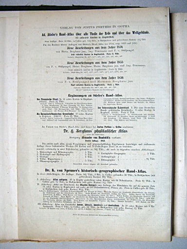 Stielers Hand-Atlas, 1859
Verlag von Justus Perthes