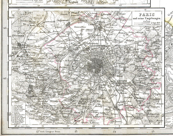 Stielers Hand-Atlas, 1859
14d. Paris und seine Umgebungen (1858)