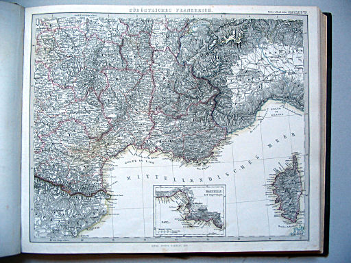 Stielers Hand-Atlas, 1859
14e. Südöstliches Frankreich (1858)