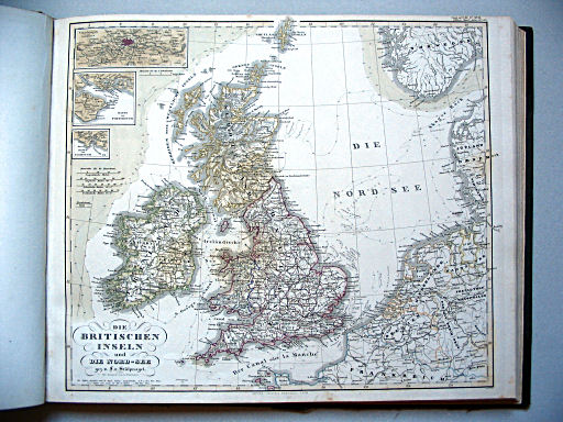 Stielers Hand-Atlas, 1859
15a. Die Britischen Inseln und die Nord-See (1858)
