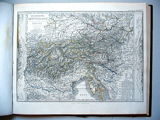 Stielers Hand-Atlas, 1859
25. Süd-Östliches Deutschland nebst einem Theile des nördlichen Italien (1858)